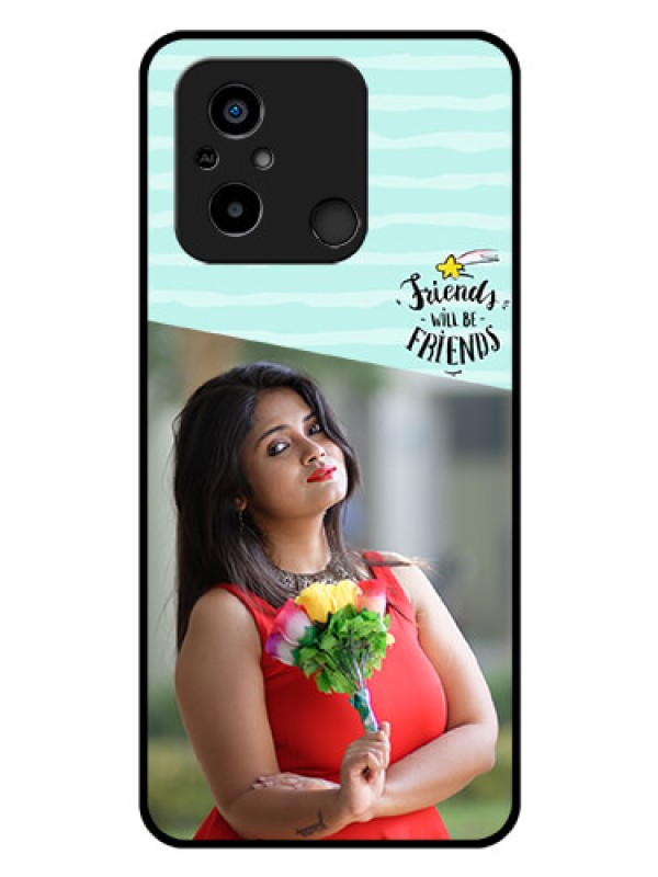 Custom Poco C55 Custom Glass Phone Case - Friends Picture Icon Design