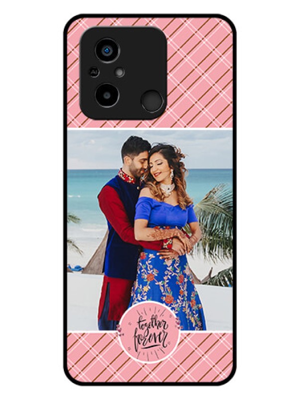 Custom Poco C55 Personalized Glass Phone Case - Together Forever Design