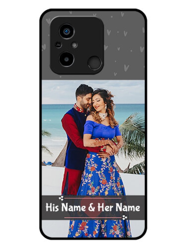 Custom Poco C55 Custom Glass Mobile Case - Buy Love Design with Photo Online