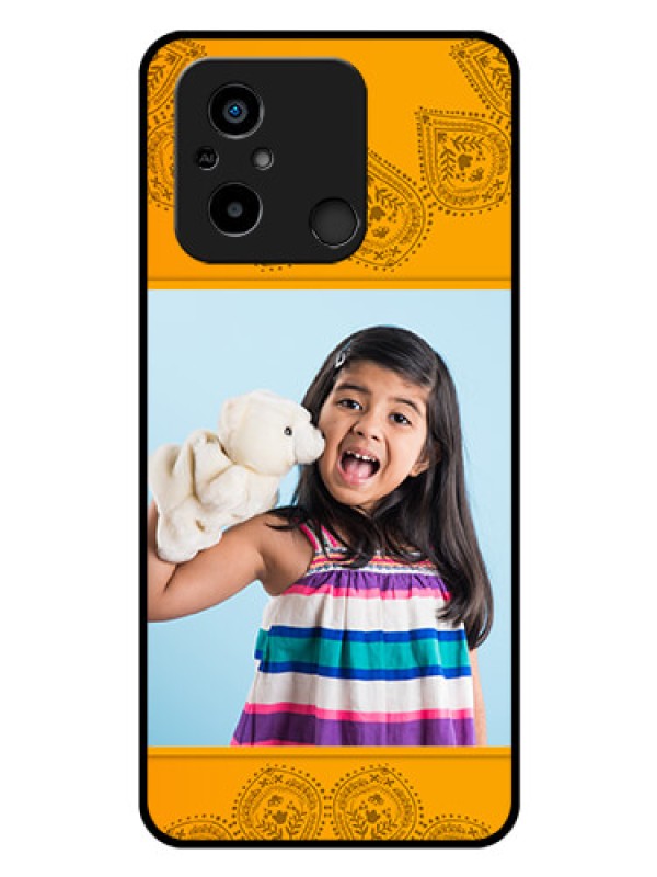 Custom Poco C55 Personalized Glass Phone Case - Photo Wedding Design
