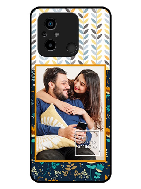 Custom Poco C55 Custom Glass Mobile Case - Pattern Design