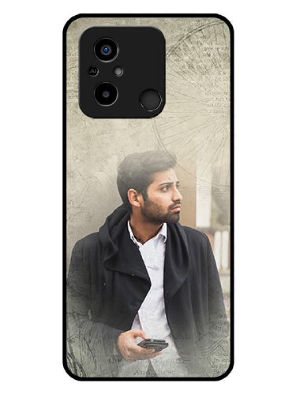 Custom Poco C55 Custom Glass Phone Case - with vintage design