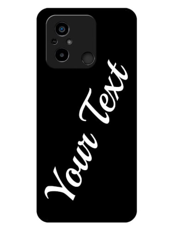 Custom Poco C55 Custom Glass Mobile Cover with Your Name