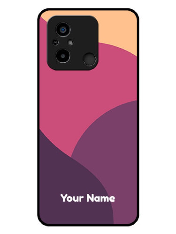 Custom Poco C55 Custom Glass Phone Case - Mixed Multi-colour abstract art Design