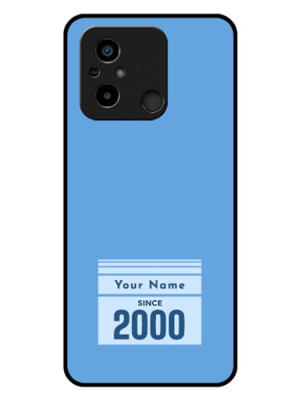 Custom Poco C55 Custom Glass Mobile Case - Custom Year of birth Design