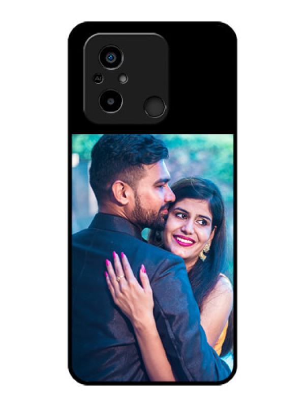 Custom Poco C55 Custom Glass Phone Case - Upload Full Picture With Custom Color Design