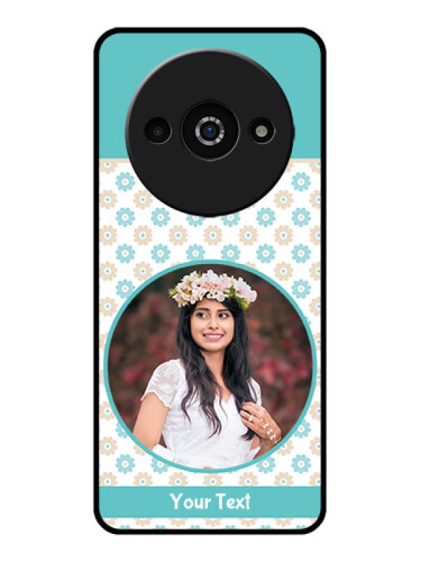 Custom Poco C61 Custom Glass Phone Case - Beautiful Flowers Design