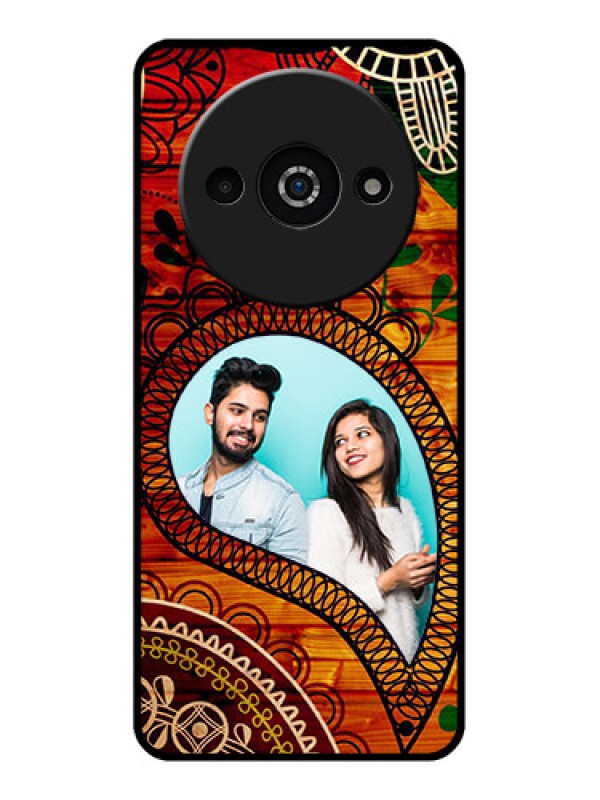 Custom Poco C61 Custom Glass Phone Case - Abstract Colorful Design