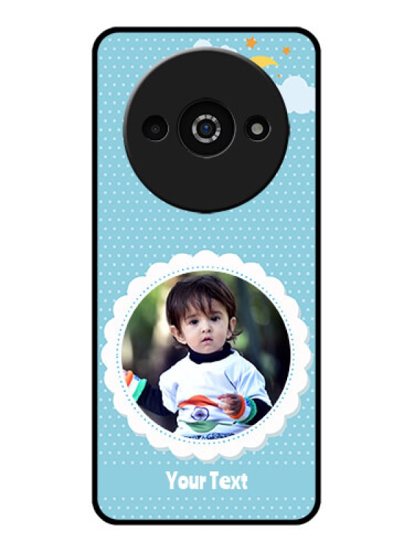 Custom Poco C61 Custom Glass Phone Case - Violet Pattern Design
