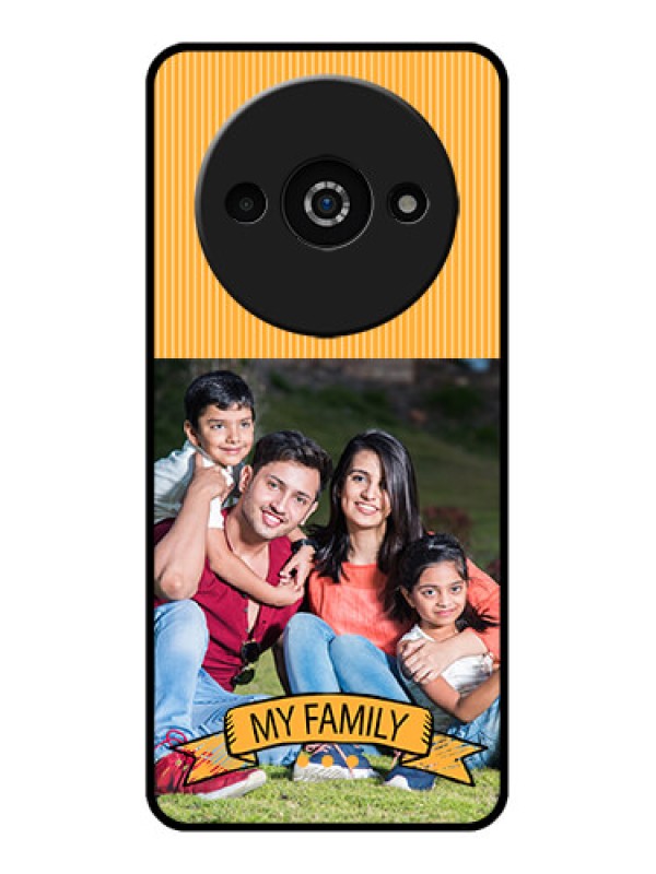Custom Poco C61 Custom Glass Phone Case - My Family Design
