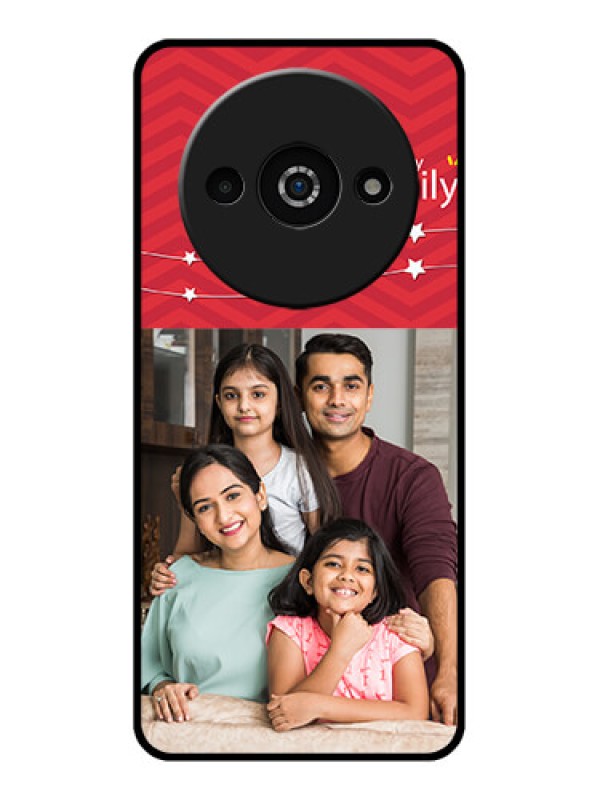 Custom Poco C61 Custom Glass Phone Case - Happy Family Design