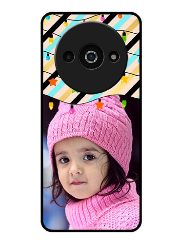Custom Poco C61 Custom Glass Phone Case - Lights Hanging Design