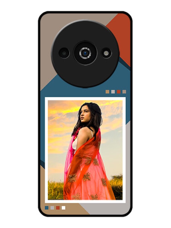 Custom Poco C61 Custom Glass Phone Case - Retro Color Pallet Design