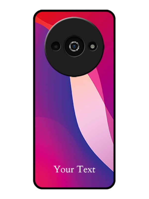Custom Poco C61 Custom Glass Phone Case - Digital Abstract Overlap Design