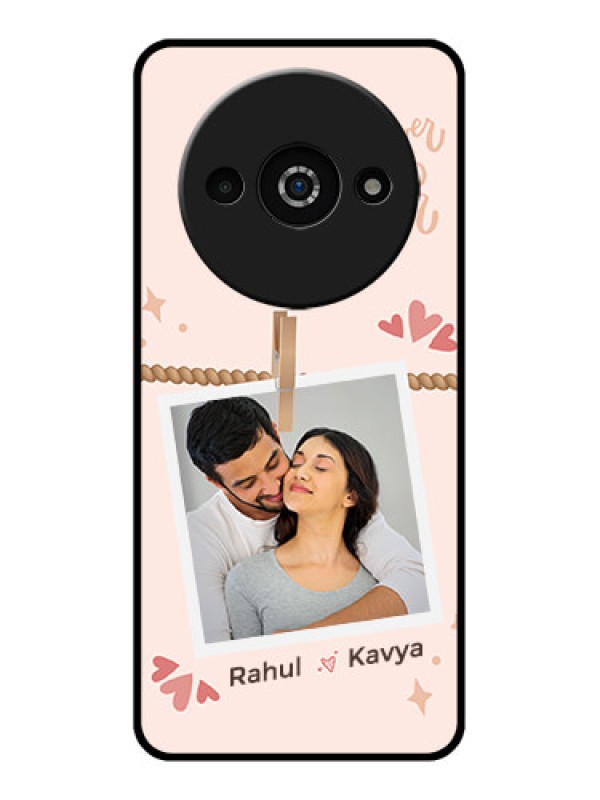 Custom Poco C61 Custom Glass Phone Case - Forever And Ever Love Design
