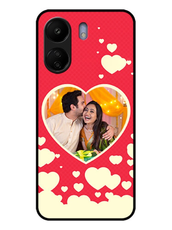 Custom Poco C65 Custom Glass Phone Case - Love Symbols Phone Cover Design