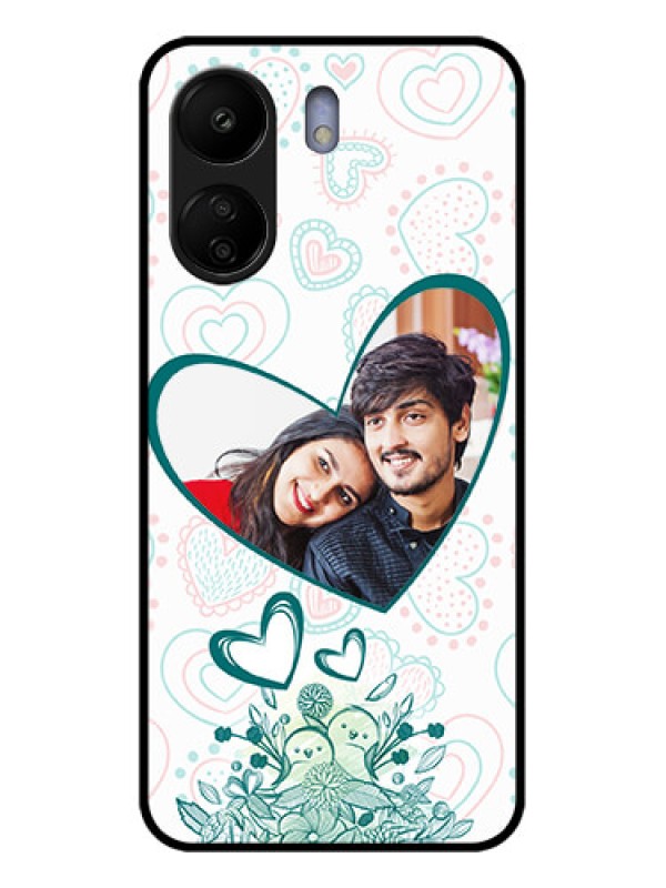 Custom Poco C65 Custom Glass Phone Case - Premium Couple Design