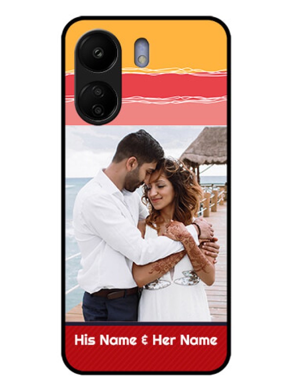 Custom Poco C65 Custom Glass Phone Case - Colorful Case Design