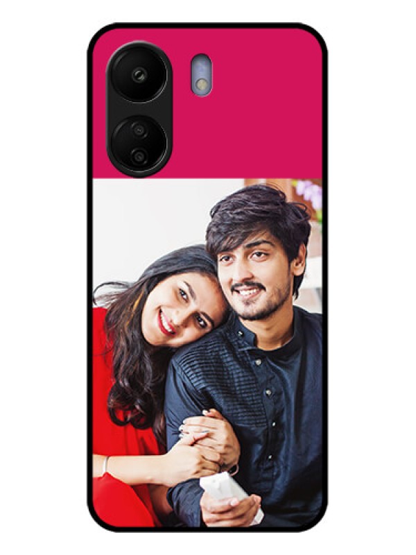 Custom Poco C65 Custom Glass Phone Case - Anniversary Cover Design