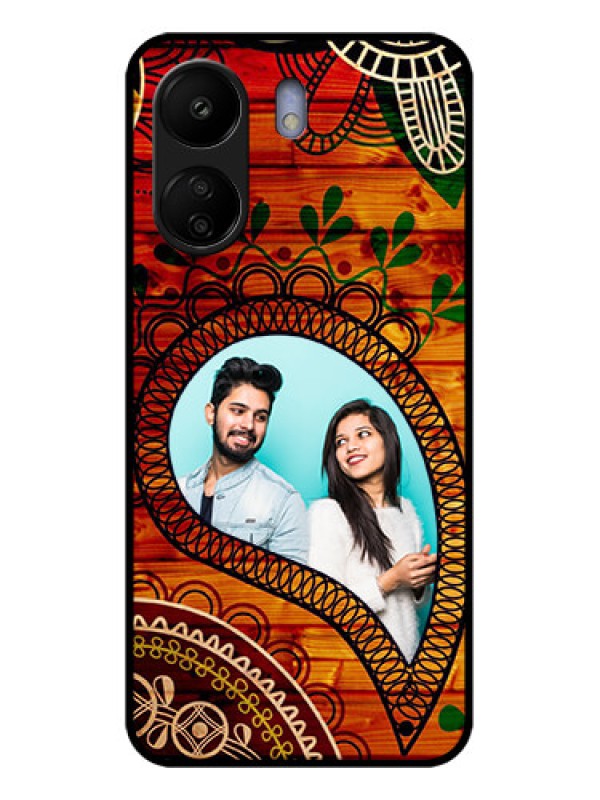 Custom Poco C65 Custom Glass Phone Case - Abstract Colorful Design