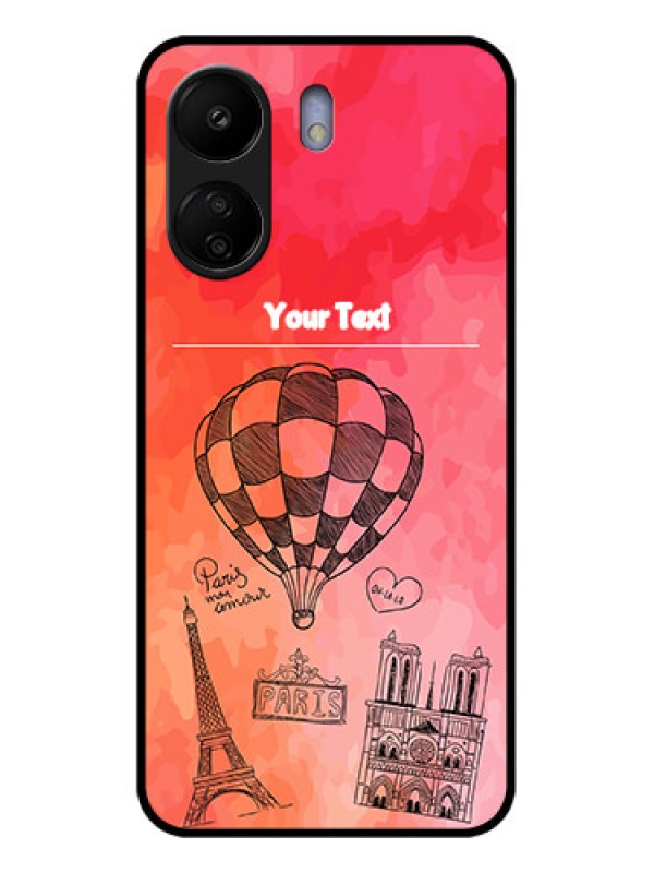 Custom Poco C65 Custom Glass Phone Case - Paris Theme Design