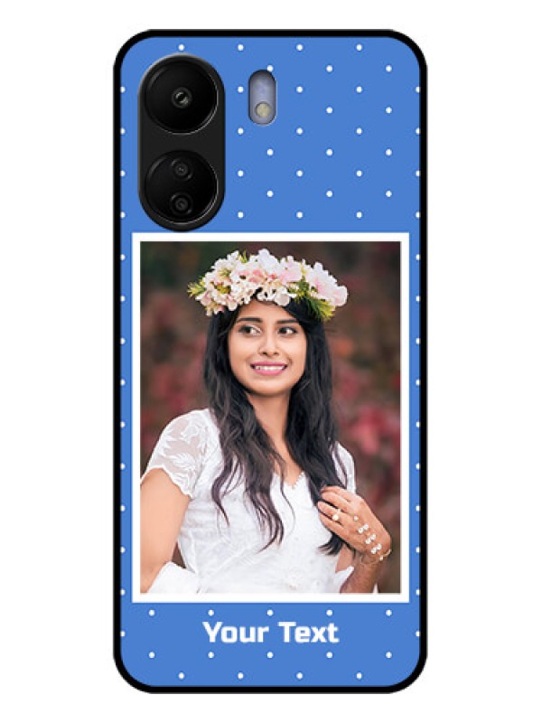 Custom Poco C65 Custom Glass Phone Case - Polka Dots Design
