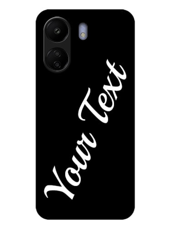 Custom Poco C65 Custom Glass Phone Case - With Your Name Design