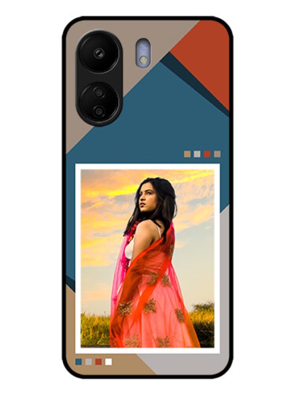 Custom Poco C65 Custom Glass Phone Case - Retro Color Pallet Design