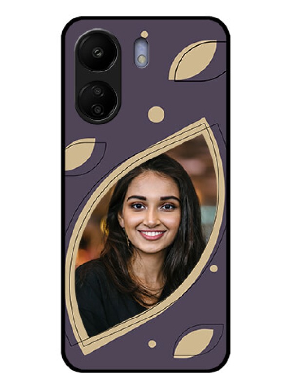 Custom Poco C65 Custom Glass Phone Case - Falling Leaf Design
