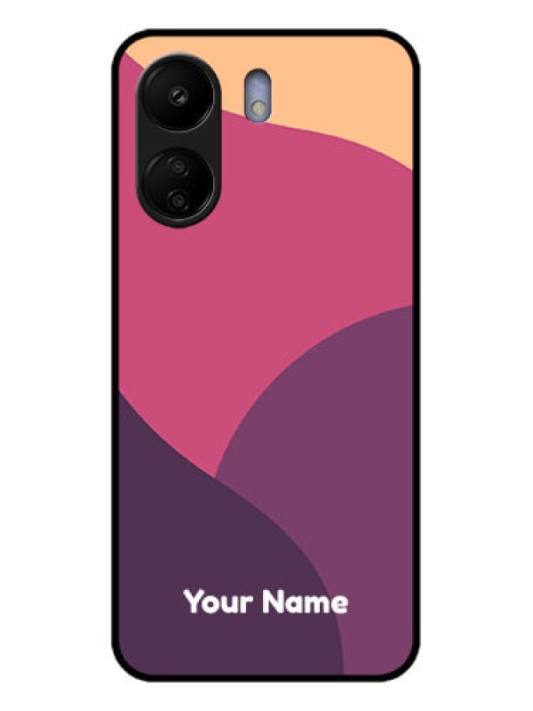 Custom Poco C65 Custom Glass Phone Case - Mixed Multi - Colour Abstract Art Design