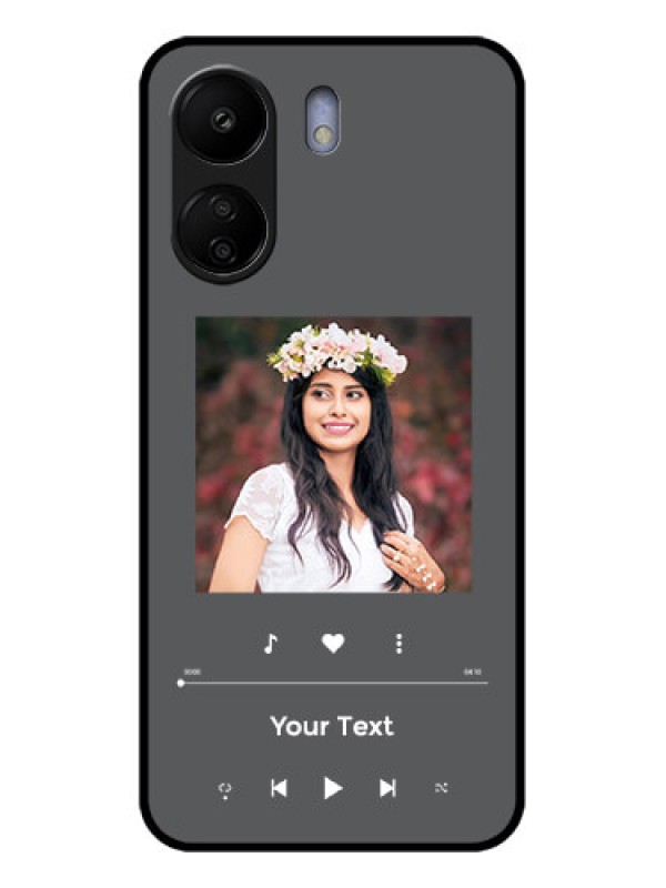 Custom Poco C65 Custom Glass Phone Case - Play The Music Design