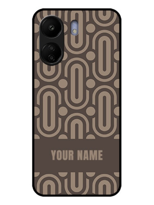 Custom Poco C65 Custom Glass Phone Case - Captivating Zero Pattern Design