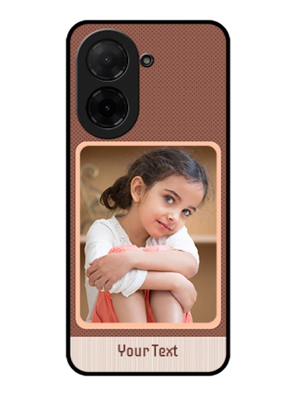 Custom Poco C71 Custom Glass Phone Case - Simple Pic Upload Design