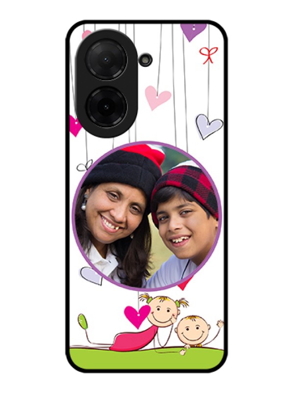 Custom Poco C71 Custom Glass Phone Case - Cute Kids Phone Case Design