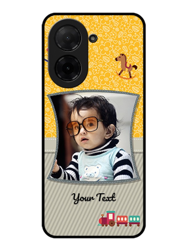 Custom Poco C71 Custom Glass Phone Case - Baby Picture Upload Design