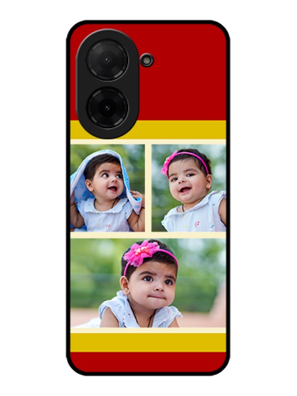 Custom Poco C71 Custom Glass Phone Case - Multiple Pic Upload Design