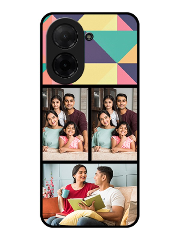 Custom Poco C71 Custom Glass Phone Case - Bulk Pic Upload Design