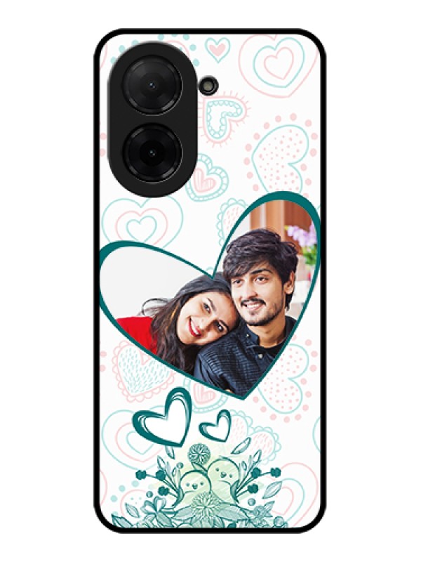 Custom Poco C71 Custom Glass Phone Case - Premium Couple Design