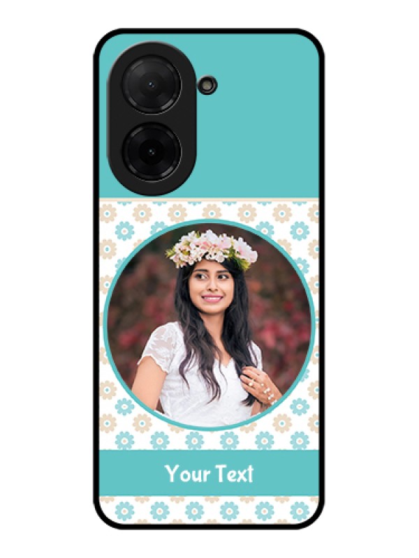Custom Poco C71 Custom Glass Phone Case - Beautiful Flowers Design