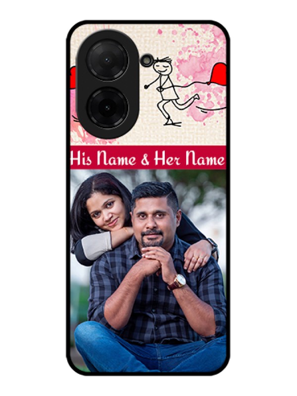 Custom Poco C71 Custom Glass Phone Case - You And Me Case Design