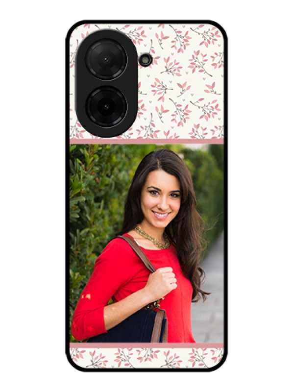 Custom Poco C71 Custom Glass Phone Case - Stunning Floral Design