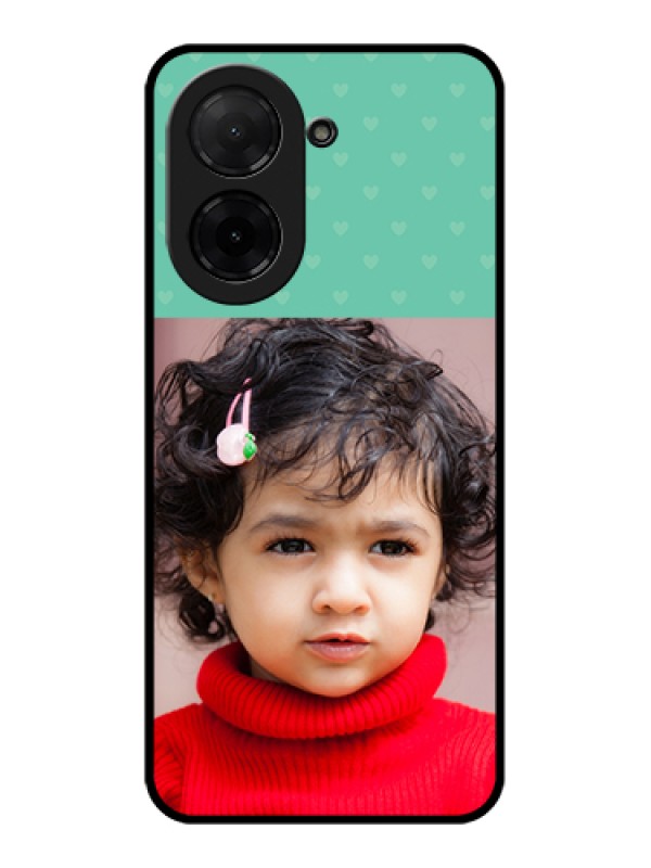 Custom Poco C71 Custom Glass Phone Case - Lovers Picture Design
