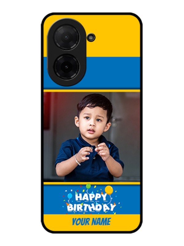Custom Poco C71 Custom Glass Phone Case - Birthday Wishes Design