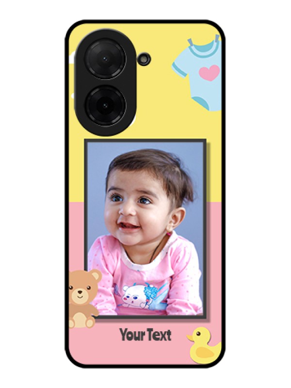 Custom Poco C71 Custom Glass Phone Case - Kids 2 Color Design