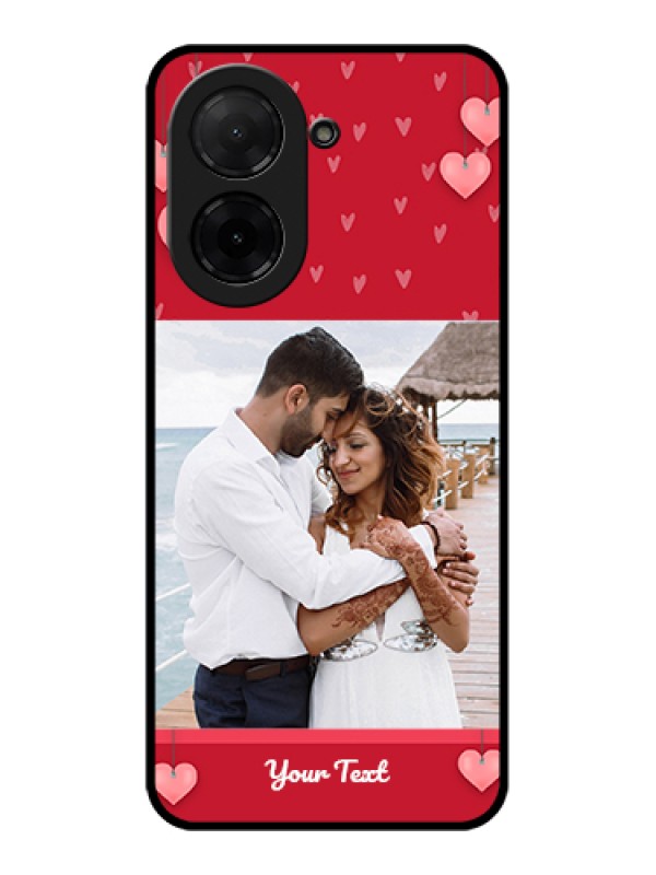 Custom Poco C71 Custom Glass Phone Case - Valentines Day Design