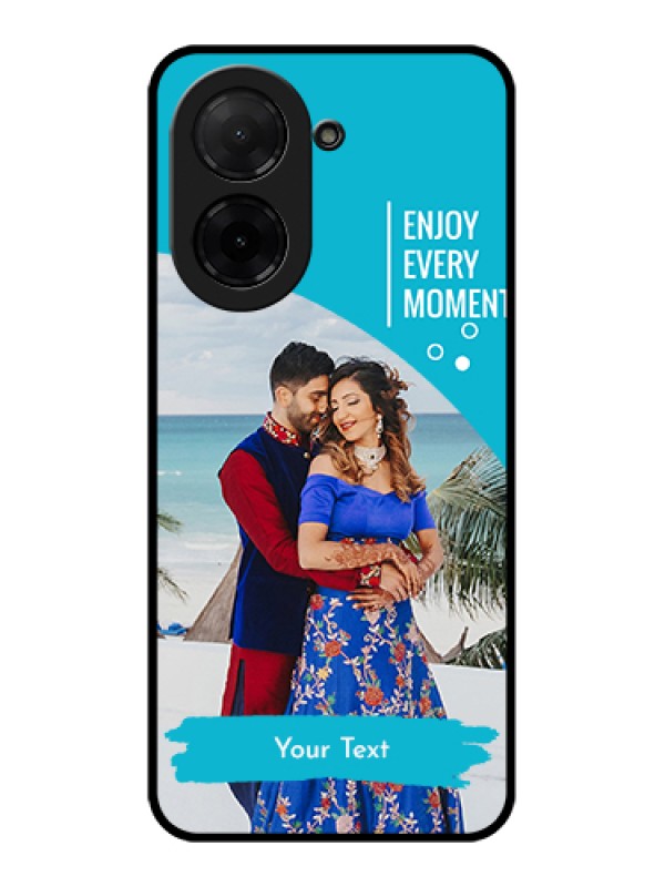 Custom Poco C71 Custom Glass Phone Case - Happy Moment Design