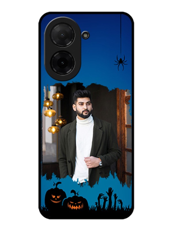 Custom Poco C71 Custom Glass Phone Case - With Pro Halloween Design