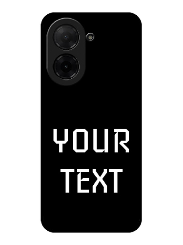 Custom Poco C71 Custom Glass Phone Case - Your Name Design