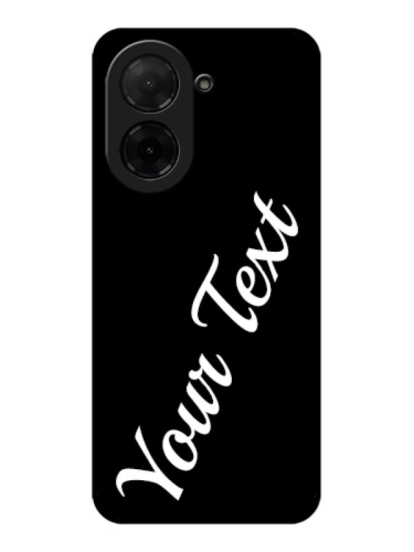 Custom Poco C71 Custom Glass Phone Case - With Your Name Design