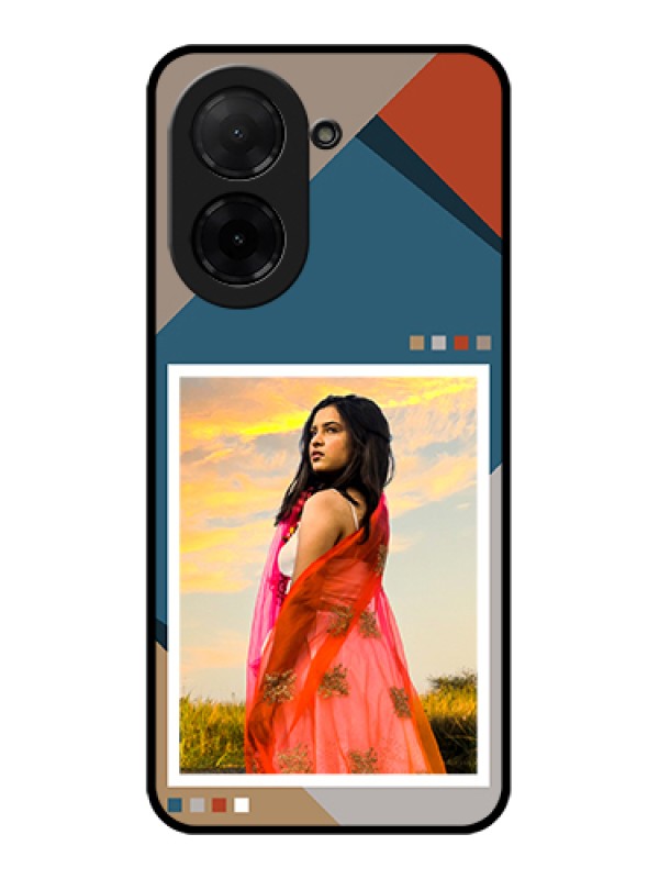 Custom Poco C71 Custom Glass Phone Case - Retro Color Pallet Design